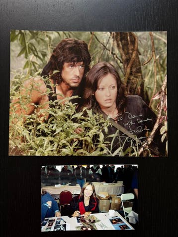 Rambo - Gesigneerde foto Julia Nickson, Ophalen of Verzenden, Nieuw, Film, Foto of Kaart