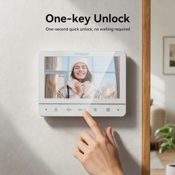 TMEZON Video Deurintercom Systeem met 7" Kleurenscherm - 3 O, Verzenden, Nieuw