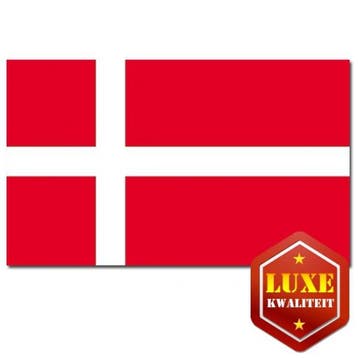 Deense vlag luxe kwaliteit - Denemarken versiering, Ophalen of Verzenden, Nieuw