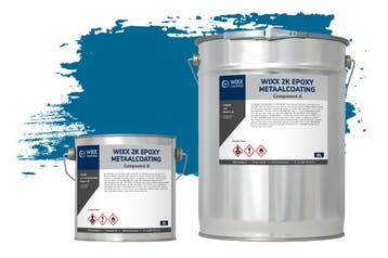 Wixx 2K Epoxy Metaalcoating RAL 5017 | Verkeersblauw 10L, Nieuw, Verf, Verzenden, 5 tot 10 liter