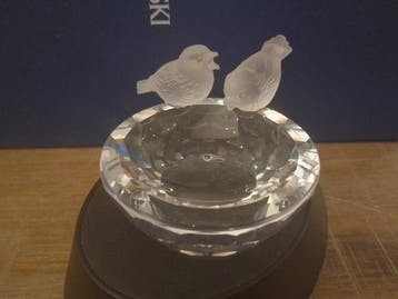 Swarovski - Beeldje - Bird Bath 010029 - Box + Certificate -, Antiek en Kunst