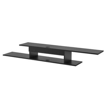 [en.casa] TV wandplank Støvring 21x150x25 cm zwart, Huis en Inrichting, Verzenden, Nieuw