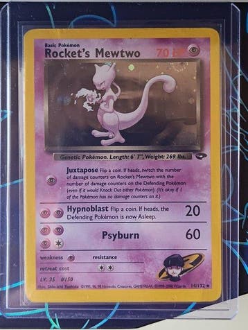 Pokémon - 1 Card - Rockets Mewtwo Holo Gym challenge Holo, Nieuw