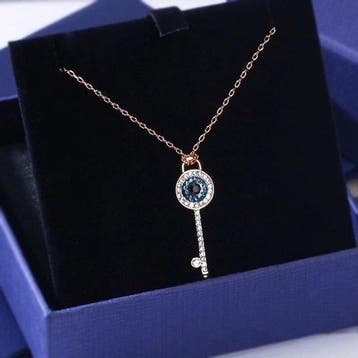 Metaal - Halsketting - Swarovski-halsketting