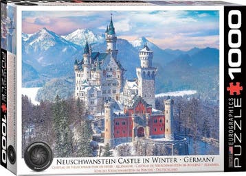 Neuschwanstein Castle in Winter Puzzel (1000 stukjes) |, Verzenden, Nieuw