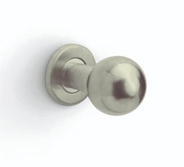 Voordeurknop BASICS LB501V vast op rozet PVD champagne, Verzenden, Nieuw