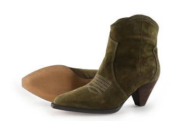 Toral Enkellaarzen in maat 37 Groen, Kleding | Dames, Schoenen, Verzenden, Lage of Enkellaarzen, Zo goed als nieuw, Toral