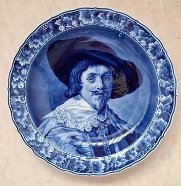 De Porceleyne Fles, Delft - Wandbord - Aardewerk - Frans