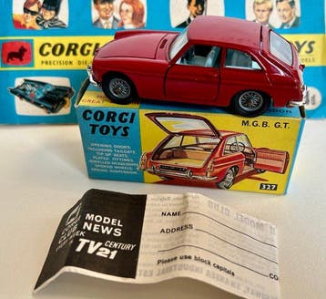 Corgi 1:43 - Modelauto - M.G.B. G.T. - Zeer, zeer nabij, Nieuw