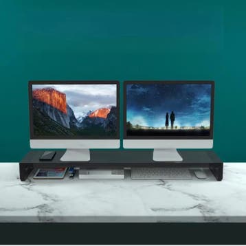 Dual Monitor Standaard – Bureau Riser voor 2 Schermen, Verzenden, Nieuw