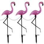 Gardlov Solar Flamingo Lampen Set van 3 - Duurzaam en Sfe..., Tuin en Terras, Ophalen of Verzenden, Nieuw