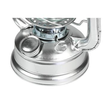 Benson Stormlantaarn - Olielamp - 25 cm - Aluminium - Chr..., Tuin en Terras, Ophalen of Verzenden, Nieuw