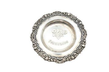 Presenteerblad - .835 zilver - Beste wensen