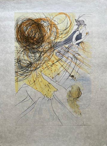 Salvador Dali (1904-1989) - Hommage a Mercure