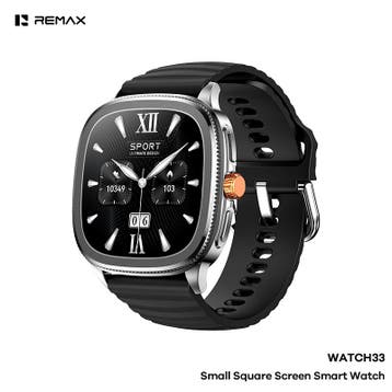 Remax WATCH33 - Smartwatch - AMOLED - IP68 - Vierkant sch..., Ophalen of Verzenden, Nieuw, Remax
