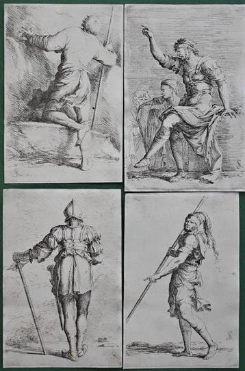 Salvator Rosa (1615-1673) - lot. of 4 Liber Primus delle