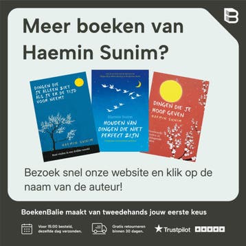 Dingen die je alleen ziet als je er de tijd voor neemt, Boeken, Psychologie, Verzenden, Gelezen, Haemin Sunim