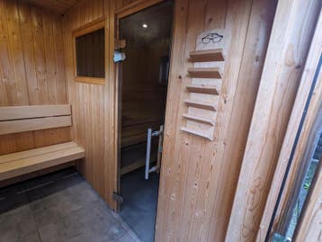 Sauna met voorportaal inclusief tuinschuur, Bonhof, Nieuw