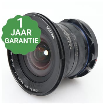 Laowa 15mm f/4 Wide Angle Macro 1:1 Canon EF, Verzenden, Gebruikt