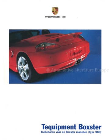 2006 PORSCHE BOXSTER S TEQUIPMENT BROCHURE NEDERLANDS, Boeken, Nieuw, Porsche, Author