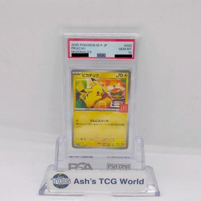 Pokémon - 1 Graded card - PIKACHU McDONALDS 020/SV-P Promo, Hobby en Vrije tijd, Verzamelkaartspellen | Pokémon
