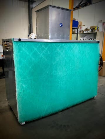 Mobiele Spuitwand / Afzuigwand 3000 x 1800 mm
