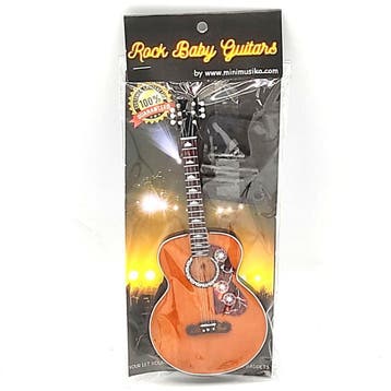 Baby miniatuur replica Gibson gitaar 15 cm - Elvis Presley, Verzamelen, Ophalen of Verzenden, Nieuw, Pop, Beeldje of Miniatuur