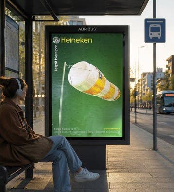 Heineken - Manifesto pubblicitario originale XXL – 176 × 119