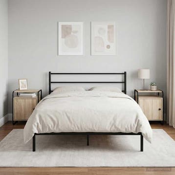 vidaXL Nachtkastje 2 st Sonoma Eiken Bewerkt hout, Minder dan 45 cm, Verzenden, Nieuw, Minder dan 55 cm