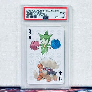 Pokémon Graded card - Roselia/Torkoal 2006 POKEMON 10TH, Nieuw