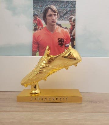 Johan Cruyff - Gouden Schoen-trofee + fotografie, Verzamelen, Nieuw