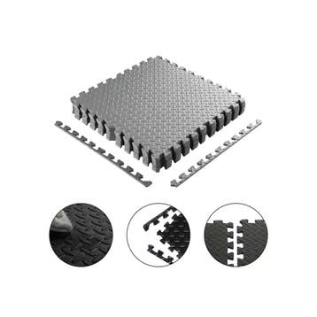 Puzzel vloertegels EVA schuim Grijs 12 mm - Set van 120x120, Verzenden, Nieuw