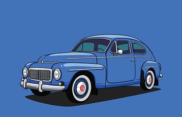 Poster Volvo Katterug 544/444, Ophalen of Verzenden, Nieuw