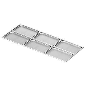 GGM Gastro | (6 stuks) RVS GN-bak GN 1/1 - geperforeerd - |, Verzenden