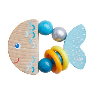 Haba houten rammelaar Kleppervis bl van €14,99 voor €13,49, Kinderen en Baby's, Ophalen of Verzenden, Nieuw