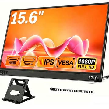 15.6 Inch Portable Monitor – FHD IPS USB-C en HDMI, Computers en Software, Monitoren, Verzenden, Nieuw