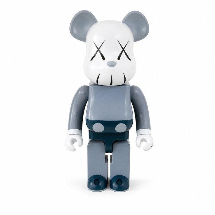 Kaws (1974) - Companion (Grey/Blue), Bearbrick 1000%, Antiek en Kunst, Kunst | Designobjecten