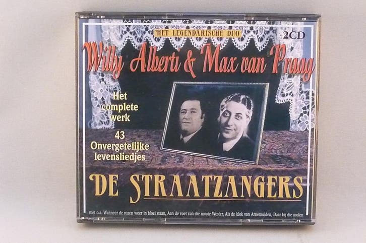 De Straatzangers - Willy Alberti & Max van Praag (2 CD), Cd's en Dvd's, Cd's | Nederlandstalig, Zo goed als nieuw, Ophalen of Verzenden