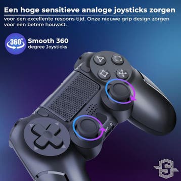 Smartify Controller V2 Geschikt voor PS4 - Draadloos - Zwart, Ophalen of Verzenden, Zo goed als nieuw