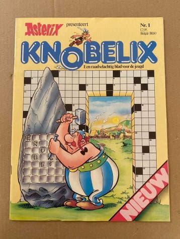 Puzzelblad Asterix en Obelix - Knobelix nr 1 - niet gebruikt, Verzenden, Asterix en Obelix, Zo goed als nieuw, Boek of Spel