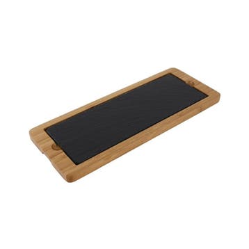 Olympia leistenen schaal 280x100 mm met onderzetter (2, Ophalen of Verzenden