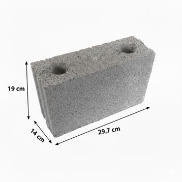 BIA ECO betonblok 29,7x14x19cm, Verzenden, Nieuw, Beton