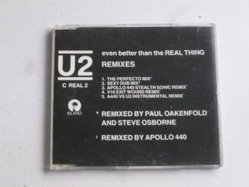 U2 - Even better than the real thing (remixes) CD Single, Ophalen of Verzenden, Zo goed als nieuw