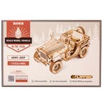 Robotime Army Jeep Hout Modelbouw Pakket Miniatuur DIY Kn..., Verzenden, Nieuw