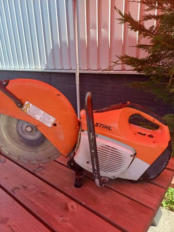 Stihl TS420 benzine doorslijper met diamantblad (gebruikt), Tuin en Terras, Ophalen, Gebruikt