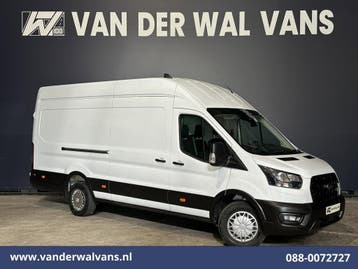 Ford Transit | 2.0 TDCI 131pk L4H3 Jumbo Euro6 Airco |, Auto's, Gebruikt, Euro 6, Wit, Dealer onderhouden