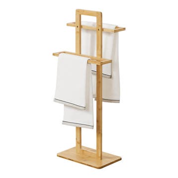 [en.casa] Handdoekrek Træna 85x33,5x20 cm bamboe, Verzenden, Nieuw