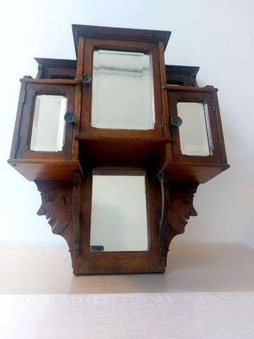 Kast - Ebbenhout - Art Deco wandkast