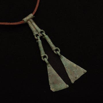 Viking periode Brons Amulet with Duck Feet - 68 mm (Zonder
