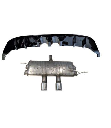 DIFFUSER en UITLAAT GOLF 7.5 | R20-LOOK / R400 17-20, Volkswagen, Nieuw, Ophalen of Verzenden, Achter